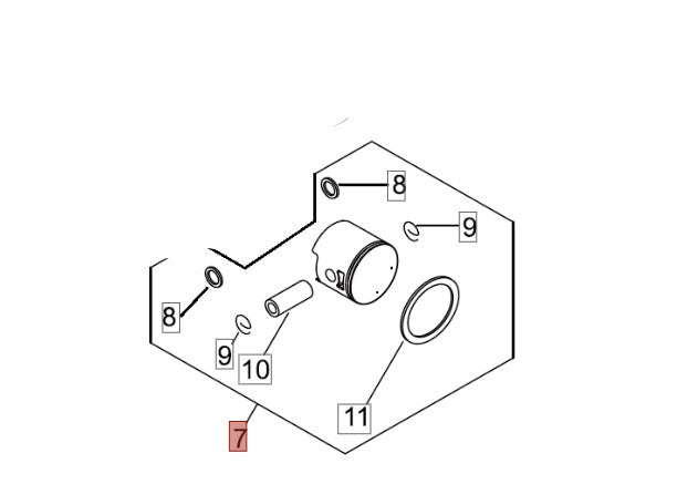 KIT PISTONE PER MOTOSEGA TIPO 280 TES SHINDAIWA