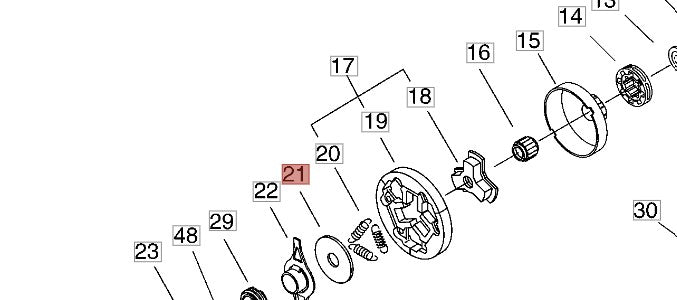 PIASTRA FRIZIONE ricambio PER MOTOSEGA TIPO 600 SX SHINDAIWA
