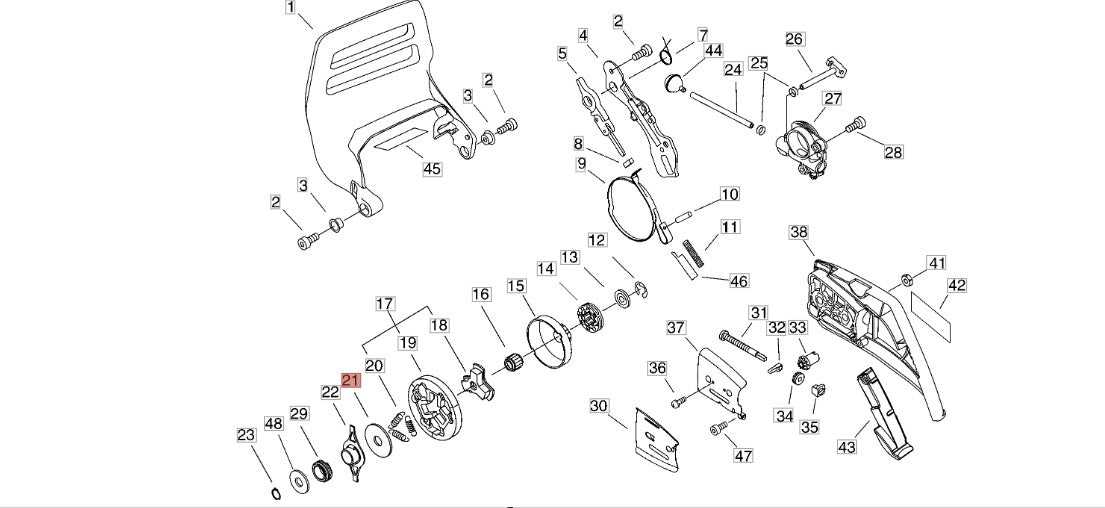 PIASTRA FRIZIONE ricambio PER MOTOSEGA TIPO 600 SX SHINDAIWA