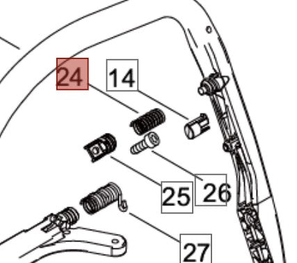 MOLLA DI COMPRESSIONE PER MOTOSEGA 451S SHINDAIWA