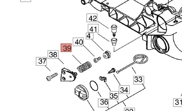 MOLLA DI COMPRESSIONE RICAMBIO PER MOTOSEGA 600 SX SHINDAIWA