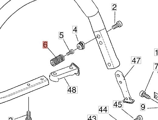 MOLLA DI COMPRESSIONE RICAMBIO PER MOTOSEGA TIPO 600 SX SHINDAIWA
