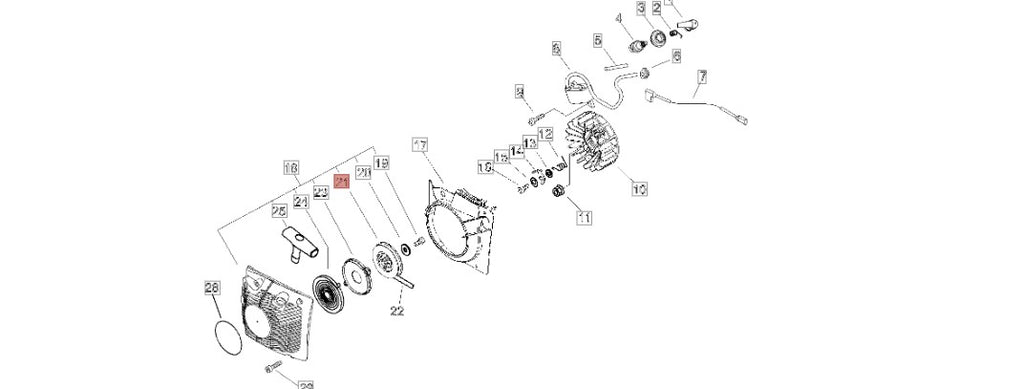 AVVOLGIFUNE PER MOTOSEGA 600 SX SHINDAIWA