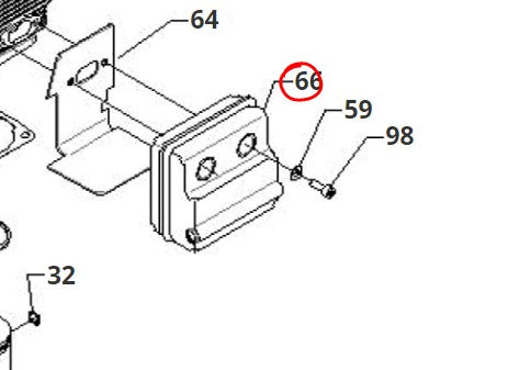 MARMITTA PER P28-35 ECO RIGIDO BLUE BIRD