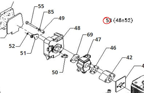 BASE FILTRO ARIA PER DECESPUGLIATORE P 27/33/ 35 BLUE BIRD