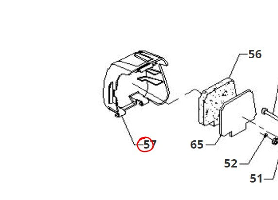 CUFFIA FILTRO PER DECESPUGLIATORE P28/35 /MOTOTRIVELLA BLUE BIRD