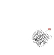 CILINDRO RICAMBIO PER MOTOSEGA SHINDAIWA CS 251/251TS