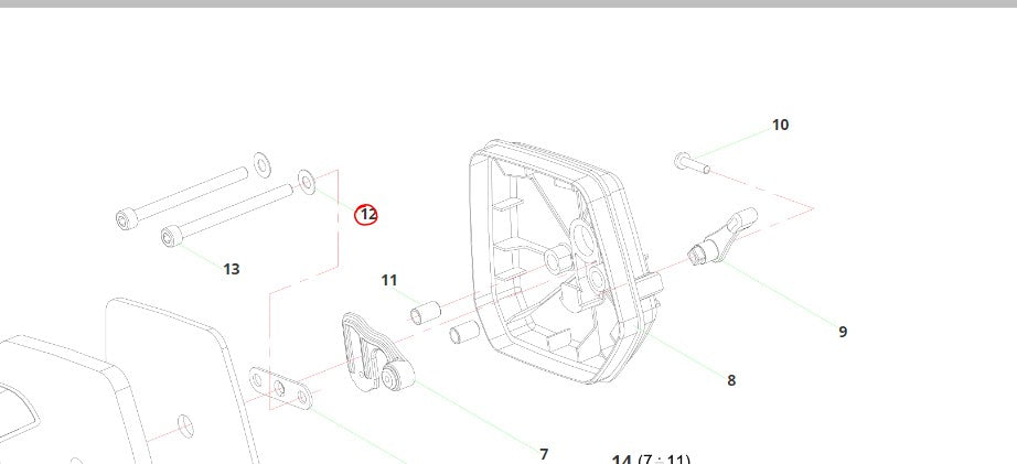 GUARNIZIONE COLLETTORE PER DECESPUGLIATORE P45//55/60E BLUE BIRD