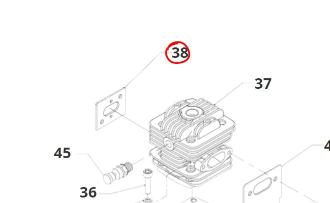 GUARNIZIONE COLLETTORE PER DECESPUGLIATORE N39/57 P41/59 BLUE BIRD