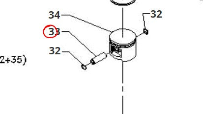 SPINOTTO PISTONE RICAMBIO DECESPUGLIATORE 23/25/31 BLUE BIRD
