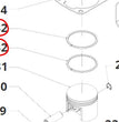 SEGMENTO FASCIA PISTONE DIAM. 44 PER DECESPUGLIATORE N52E BLUE BIRD