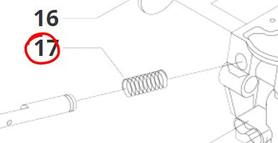 MOLLA RICHIAMO VALVOLA PER MOTOTRIVELLA T160HO BLUE BIRD