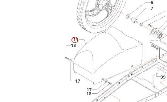 MUSETTO ANTERIORE PER DECESPUGLIATORE FLO BLUE BIRD