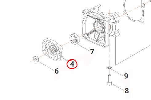 GRUPPO CRICCHETTI EASY START PER DECESPUGLIATORE P45 BLUE BIRD