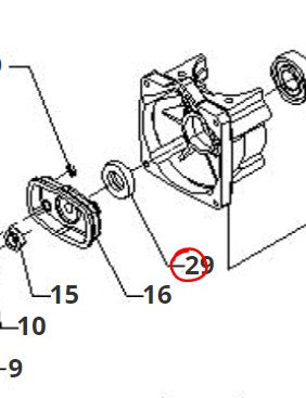 ANELLO DI TENUTA 12X22X7 DECESPUGLIATORE 28/35/37 BLUE BIRD