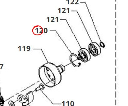 FERMO ANELLO SEEGER 321 PER DECESPUGLIATORE/MOTOTRIVELLA BLUE BIRD