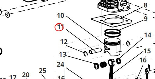 SPINOTTO PER DECESPUGLIATORE BBC 26 BLUE BIRD