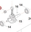 GABBIA A RULLI PER DECESPUGLIATORE P45/55/60 E BLUE BIRD