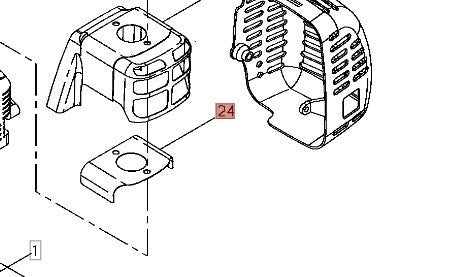 SCHERMO TERMICO PER DECESPUGLIATORE T350-T450 SHINDAIWA