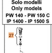 Gruppo valvola aspirazione ricambio idropulitrici Oleomac PW 140-150