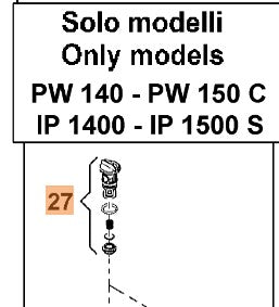 Gruppo valvola aspirazione ricambio idropulitrici Oleomac PW 140-150