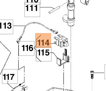 Interruttore ricambio idropulitrice PW160/170 Oleomac