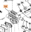 Testata ricambio pert idropulitrice oleomac pw135