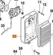 Supporto filtro ricambio soffiatore BV/AM 162/163  Oleomac