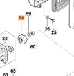 Trascinatore ricambio per soffiatore BV162 Oleomac