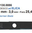 DISCO BILAMA TEDESCO PER DECESPUGLIATORE MM.300 SERMAC/AMA