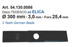 DISCO BILAMA TEDESCO PER DECESPUGLIATORE MM.300 SERMAC/AMA