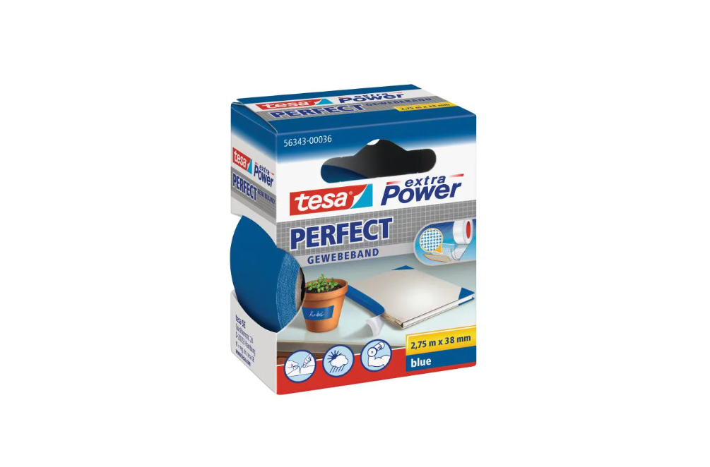 NASTRO EXTRA POWER PERFECT TESA BLU 2.75M X 38MM