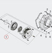 AVVOLGITORE COMPLETO PER MOTORE ZANETTI DIESEL E YANMAR L100-186F