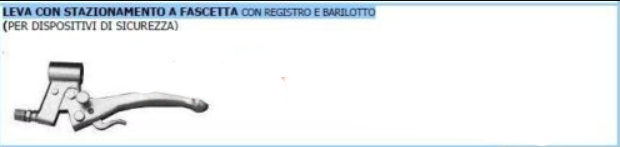 LEVA CON FASCETTA DIAMETRO 27 PER MOTOZAPPA