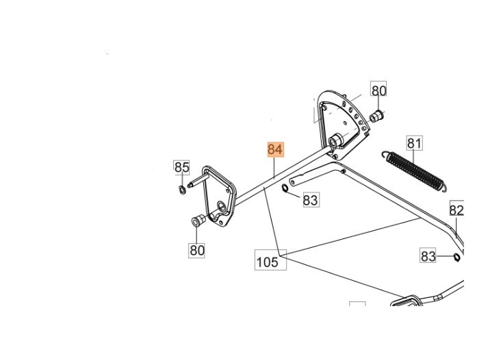 PONTE POSTERIORE PER RASAERBA MAX 53 TK ALL ROAD 66060547R