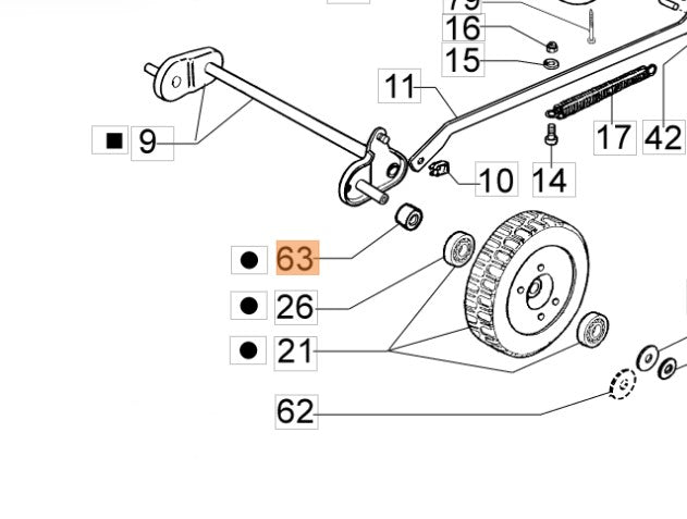 Anello ricambio rasaprato Oleomac