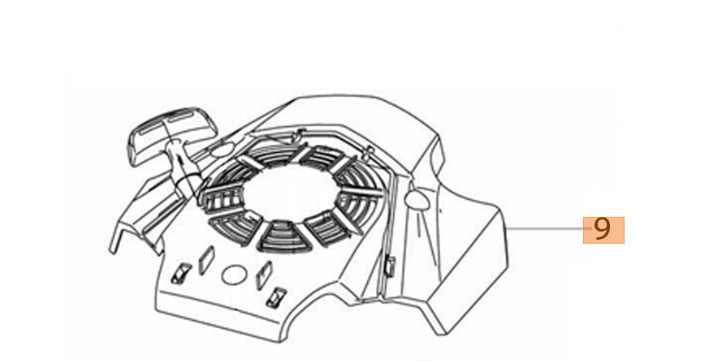 STARTER ASSY RICAMBIO PER RASAPRATO OLEOMAC G53TK ALL ROAD PLUS 4