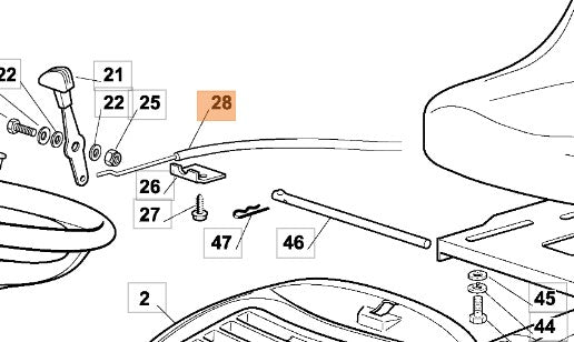 CAVO ACCELERATORE RICAMBIO PER TRATTORINO OM 63 OLEOMAC