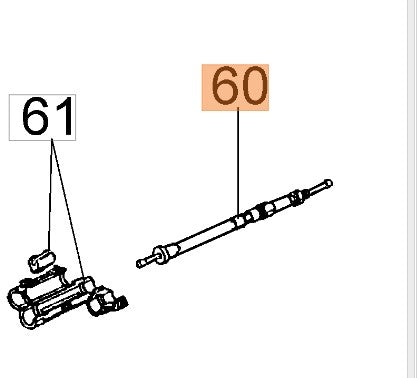 Cavo acceleratore ricambio per attrezzature Oleomac