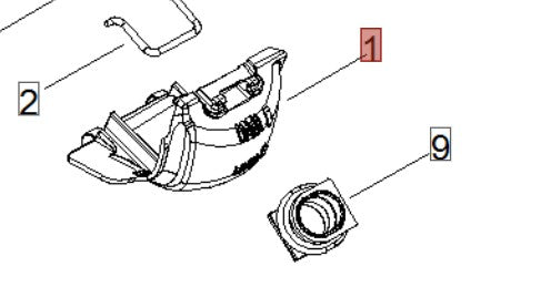 PROTEZIONE CAPPUCCIO CANDELA PER MOTOSEGA TIPO 250 TCS SHINDAIWA