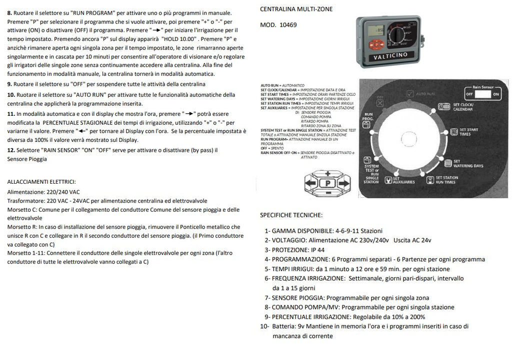 PROGRAMMATORE ZR-0-AC-11 VALTICINO SMART CONTROLLER