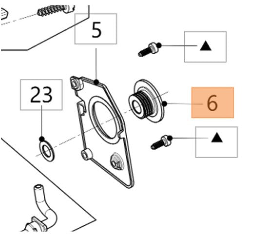 Vite senza fine per motosega gsth 240 OLEOMAC