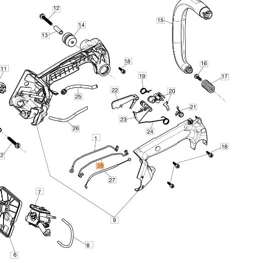 CAVETTO PER MOTOSEGA GST 250/GST 360 OLEOMAC
