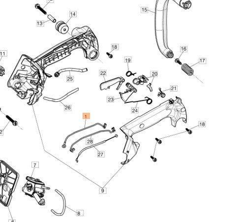 CAVETTO DI MASSA PER MOTOSEGA GST 250/GST 360 OLEOMAC