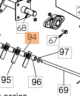 Distanziale ricambio per arieggiatore Oleomac