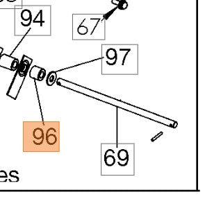 Distanziale ricambio per arieggiatore Oleomac