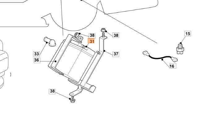 Batteria ricambio per trattorino OM63C Oleomac