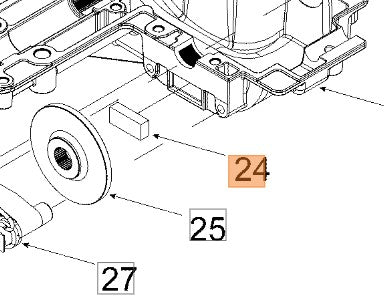 Pastiglia freno ricambio per trattorino OM91 Plus Oleomac
