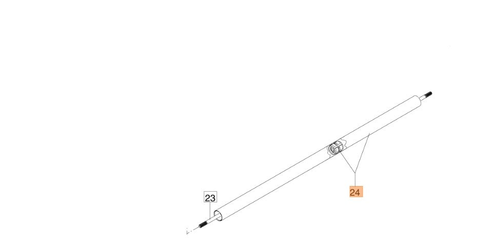 Tubo diametro 26 per decespugliatore BC270/300/320/350 Oleomac
