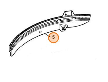 Aletta curva per decespugliatore fs 120/240/260 fsa135 stihl